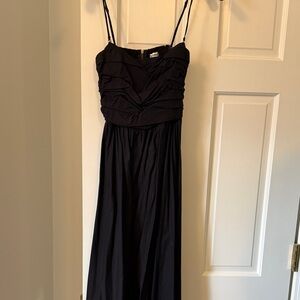 Reformation Black Maxi Dress with Spaghetti Straps